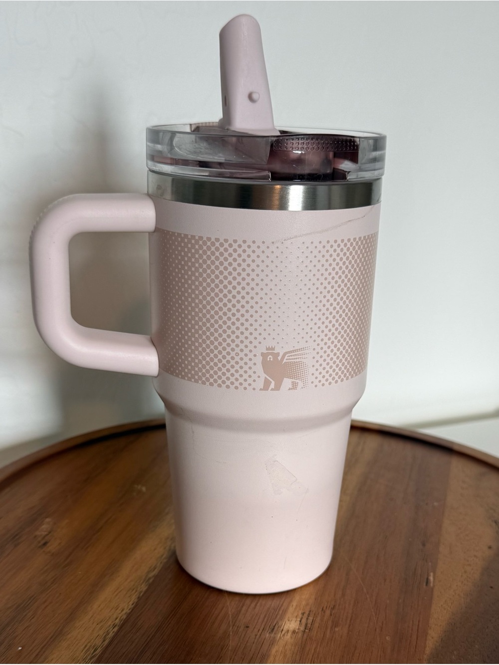 Stanley Quencher Tumbler Rose Quartz Fade 20 oz Flip Straw Insulated Mug